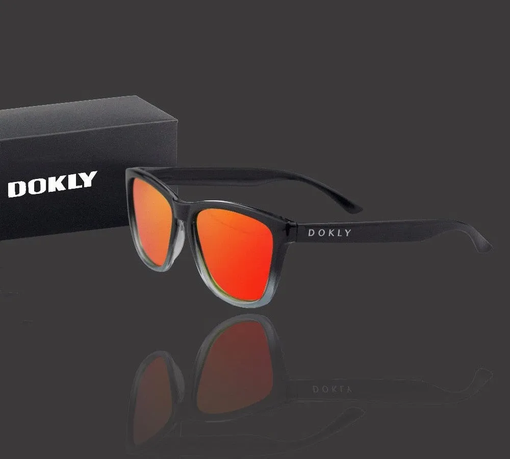 Men and Women Polarized Mirror Uv400 Lenses Square Sunglasses