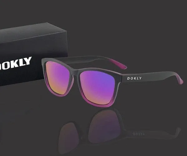 Men and Women Polarized Mirror Uv400 Lenses Square Sunglasses