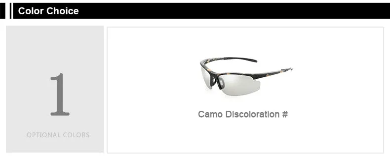 Men and Women Polarized Photochromic UV400 Cycling Sunglasses