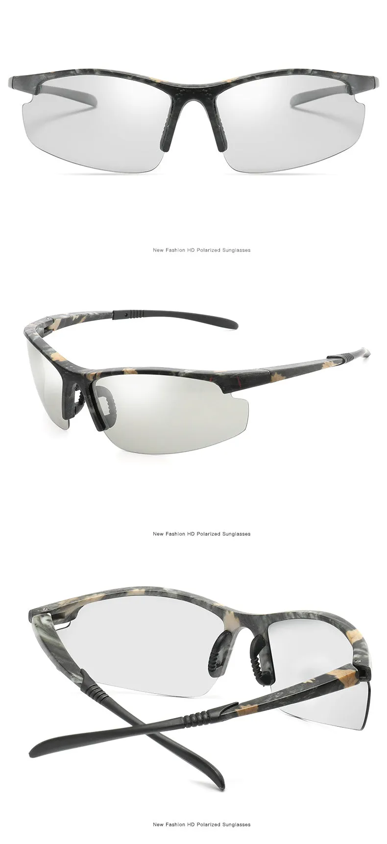 Men and Women Polarized Photochromic UV400 Cycling Sunglasses