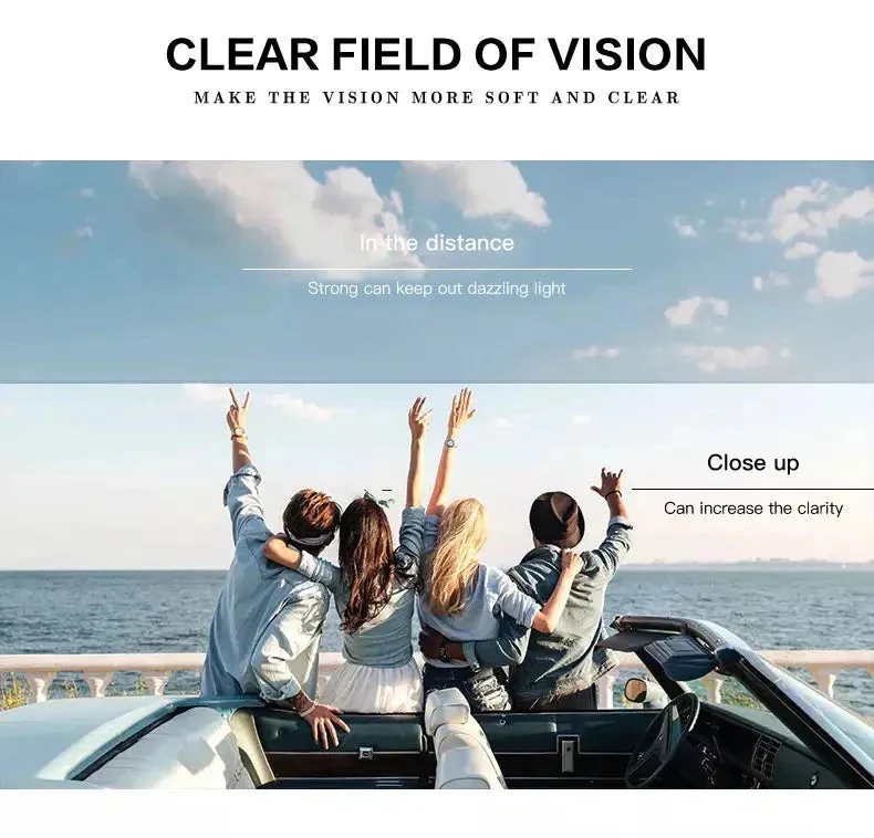 Men and Women Vintage Luxury Gradient Shade Square Sunglasses
