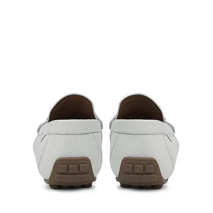 Men Textured Leather Driving Loafers