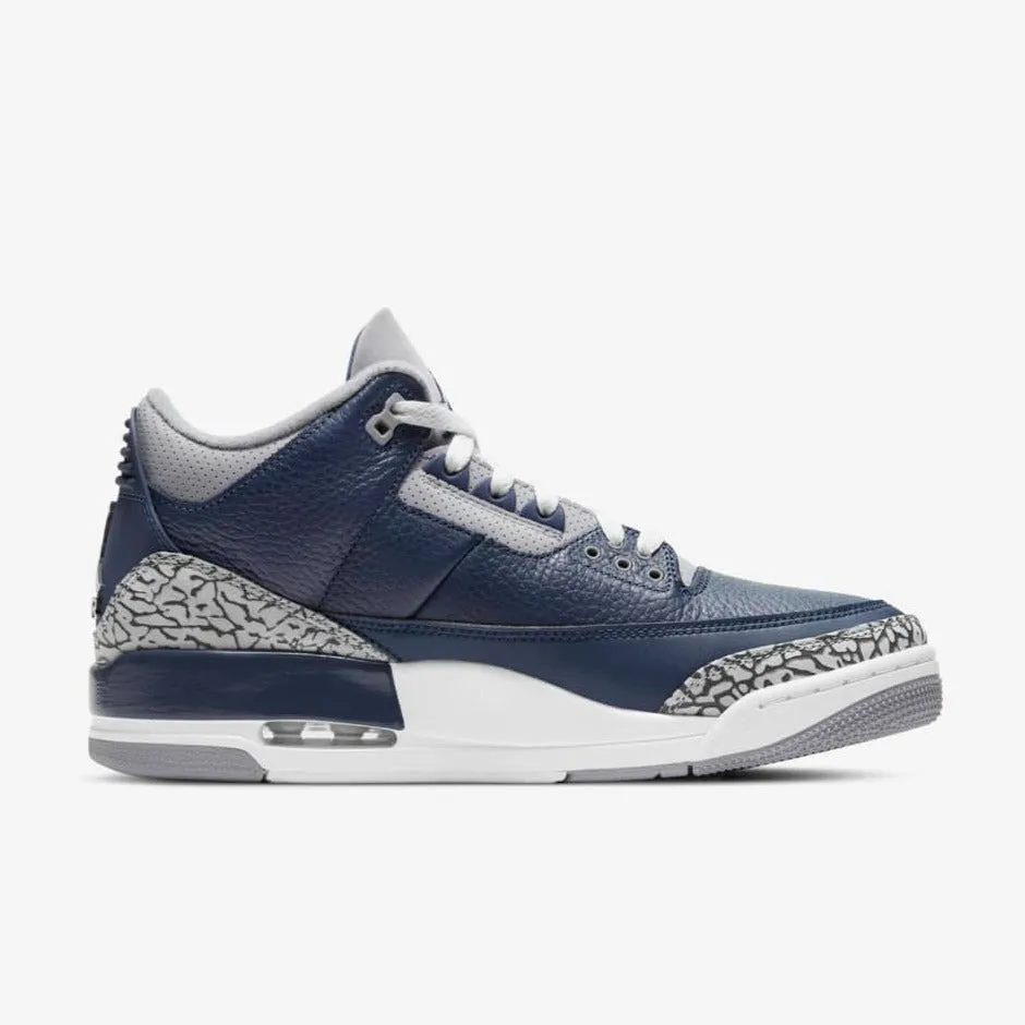 Men's Air Jordan 3 Retro "Georgetown" (Midnight Navy/Cement Gray)(CT8532-401)