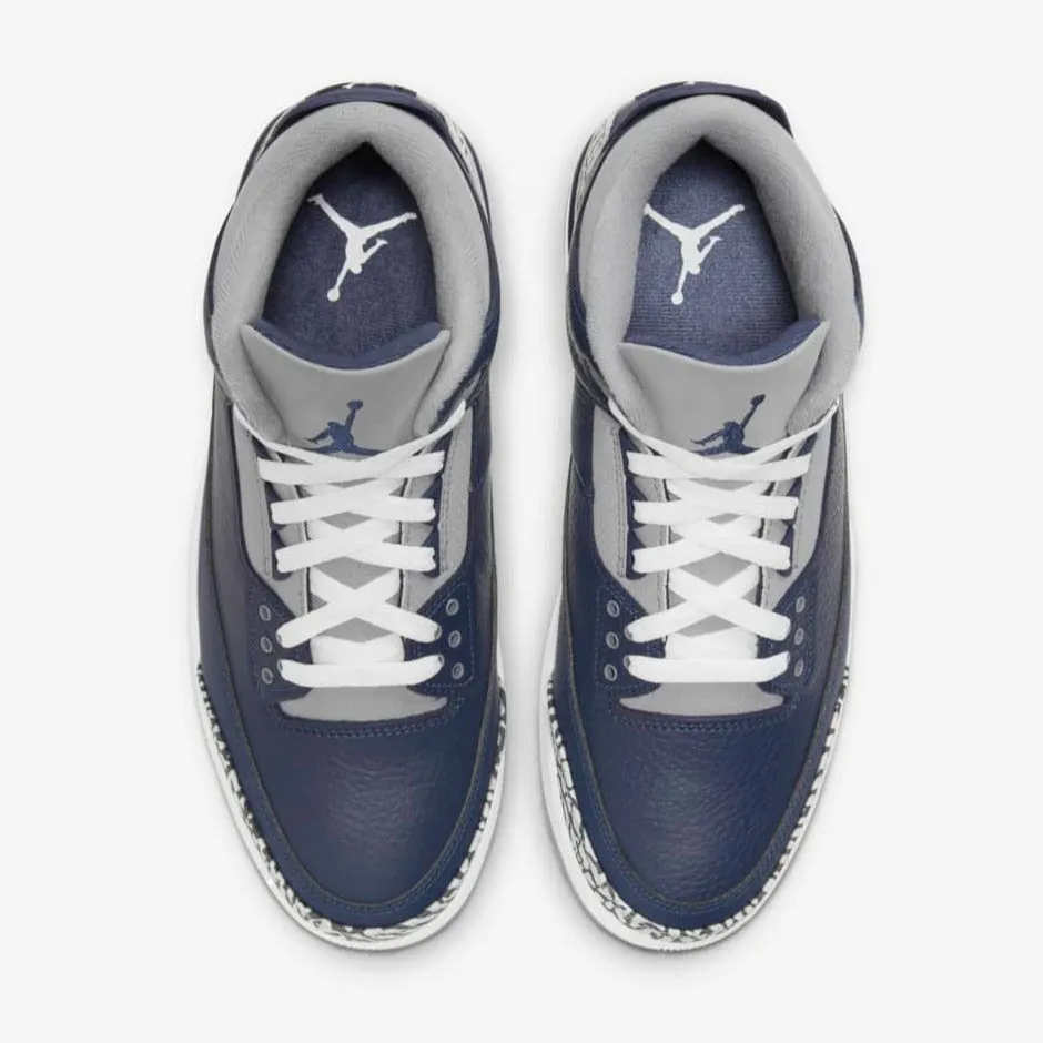 Men's Air Jordan 3 Retro "Georgetown" (Midnight Navy/Cement Gray)(CT8532-401)