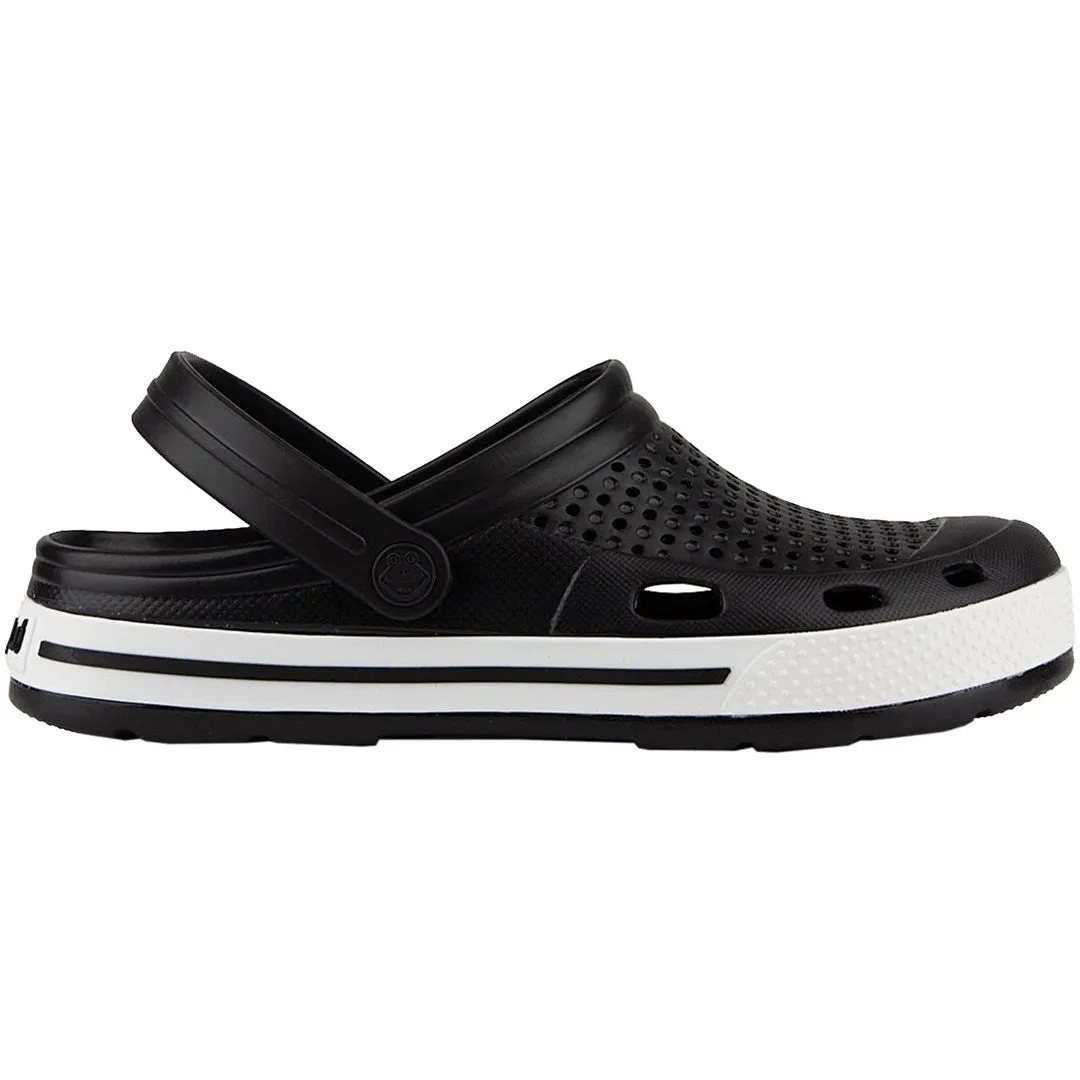 Men's Clogs Coqui Lindo Black-White 6403-100-2232 43