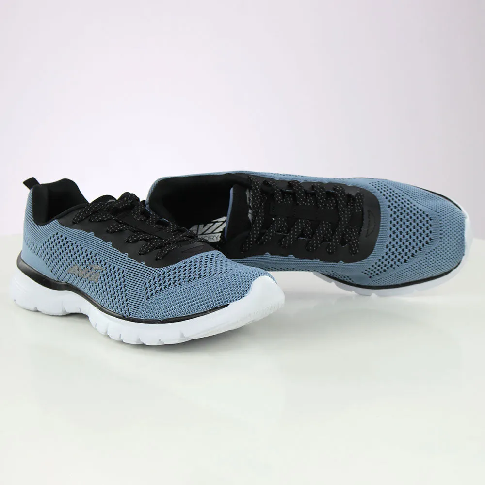 Men's Fishnet Polka Dots Lace up Shoes,Blue