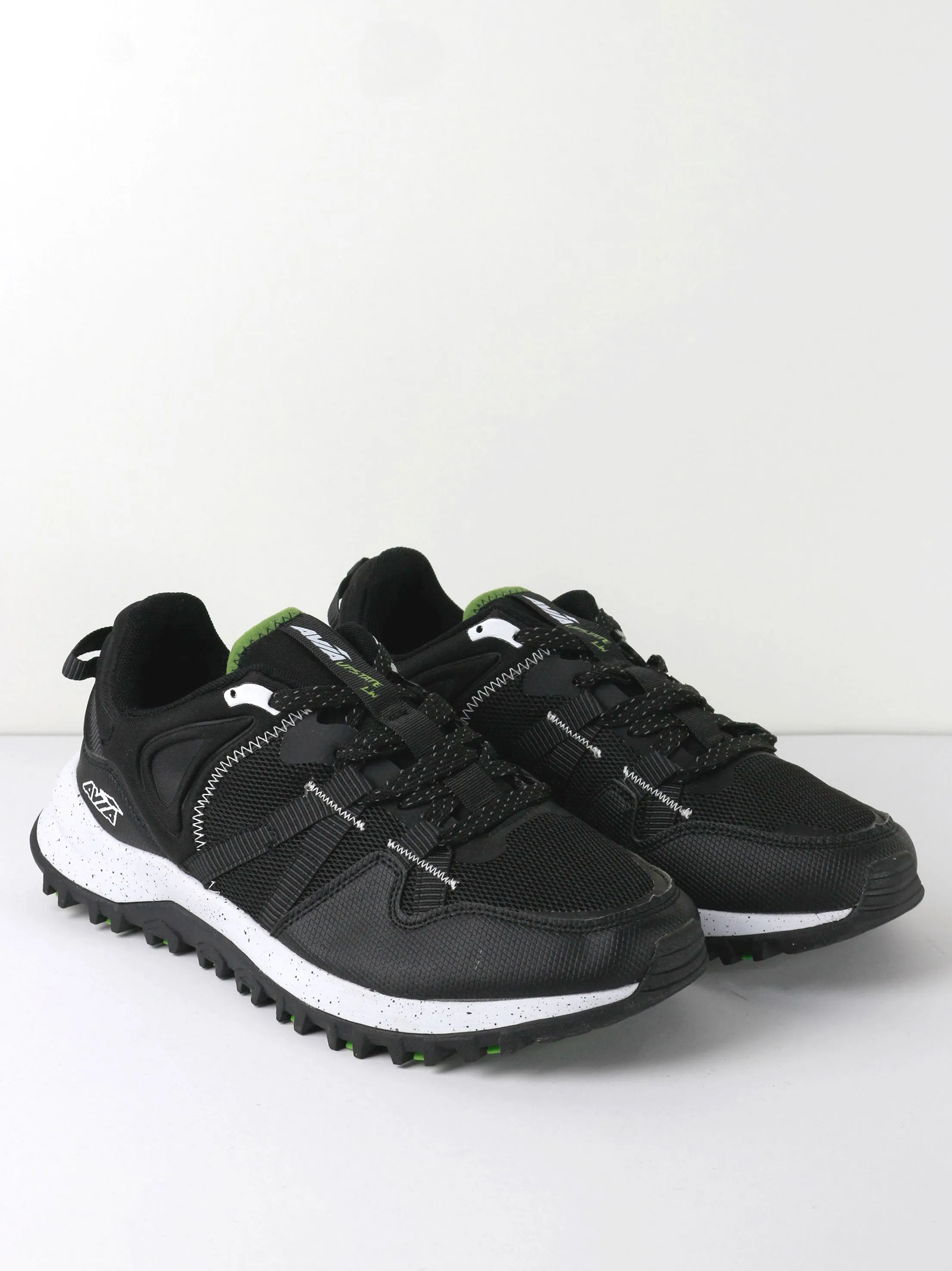 Men's Lace Up Rubber Sport Shoes,Black