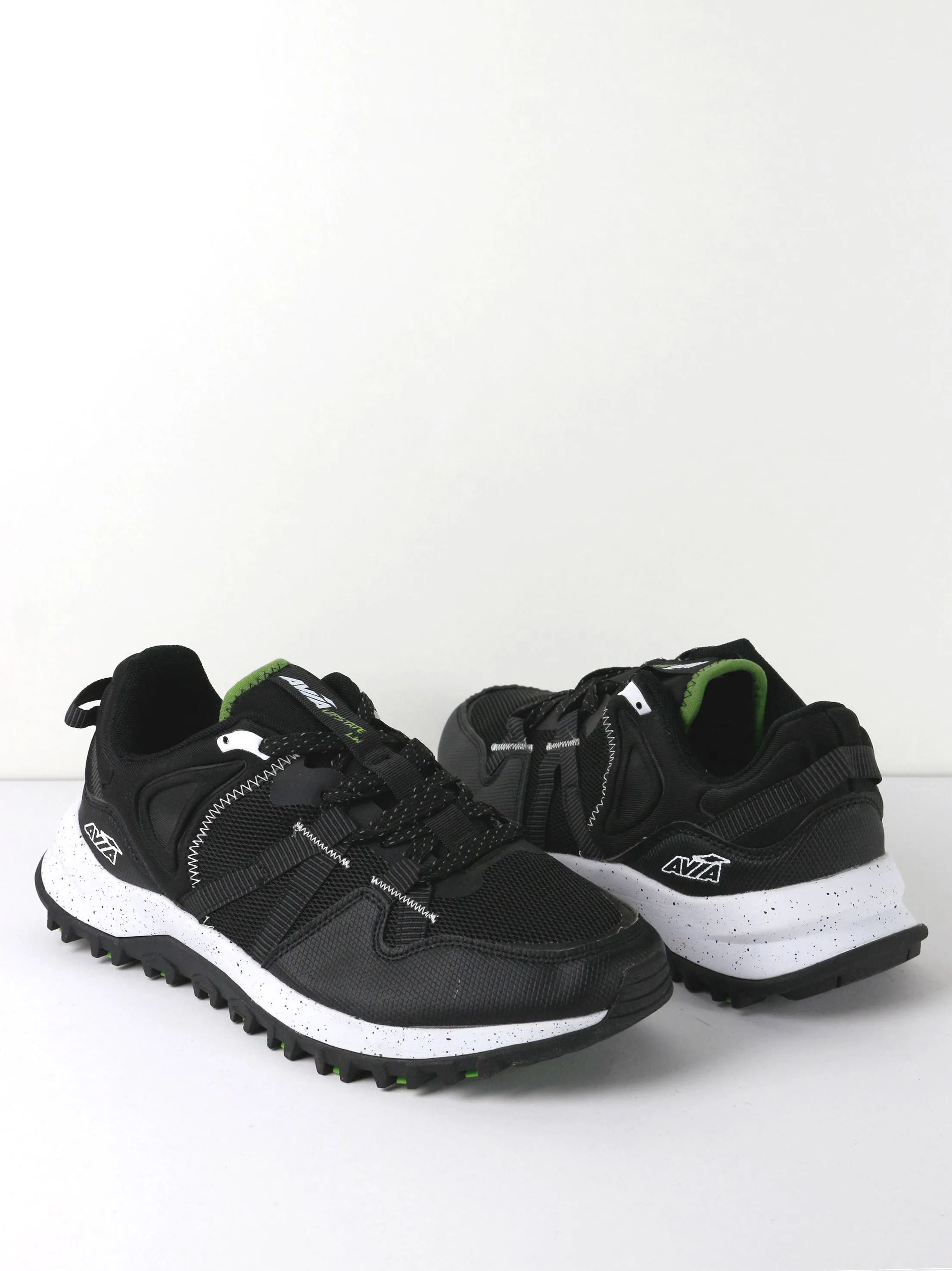 Men's Lace Up Rubber Sport Shoes,Black