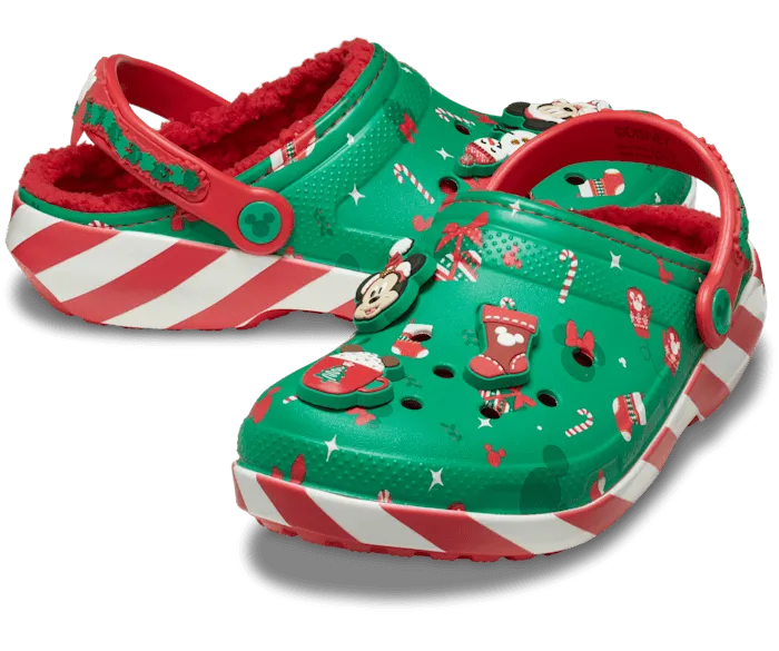 MICKEY XMAS LINED CLOG