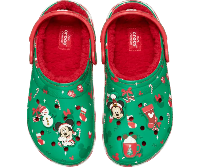MICKEY XMAS LINED CLOG