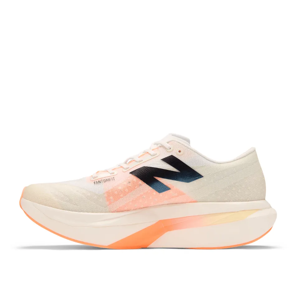 New Balance Men's FuelCell SC Elite V4 Running Shoes in White/Angora/Hot Mango SS25