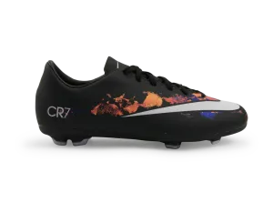 Nike Kids Mercurial Victory V CR7 FG Black/White/Total Crimson