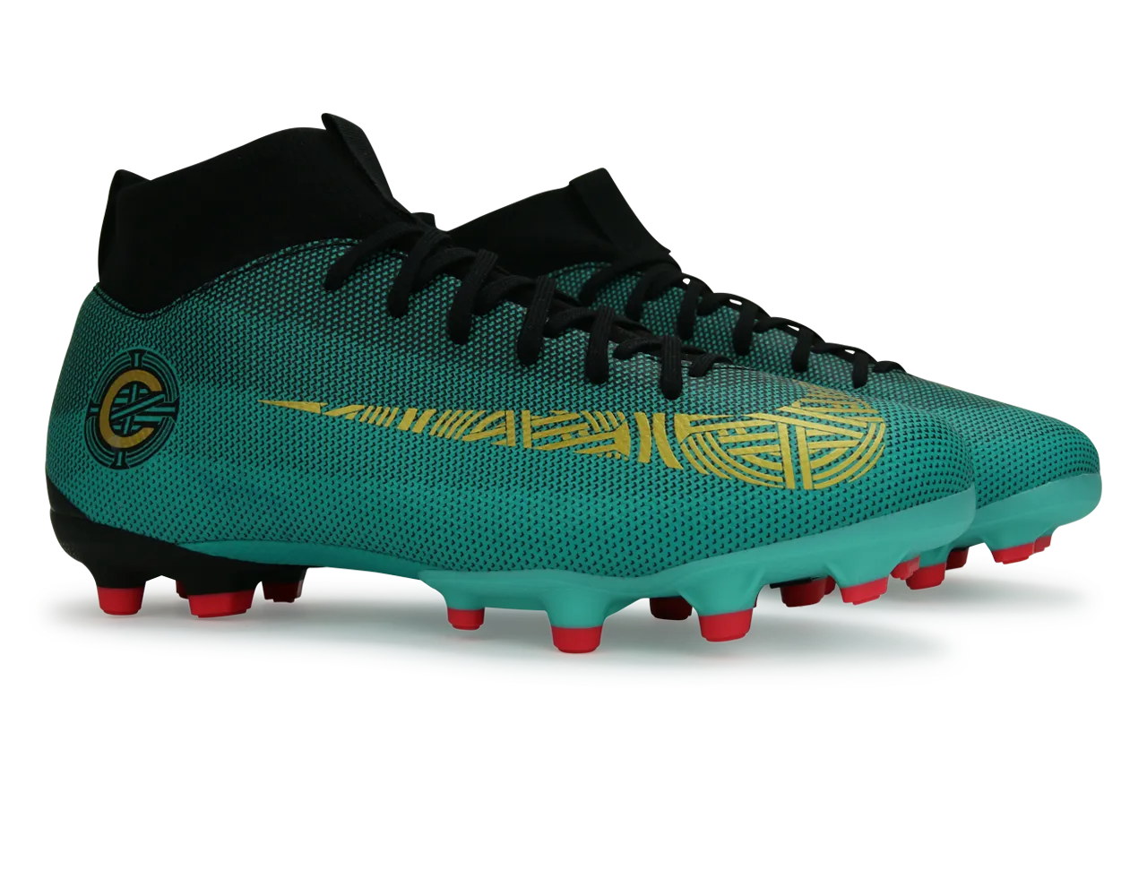 Nike Kids Superfly 6 Academy GS CR7 FG/MG Clear Jade/Black/Hyper Turquoise