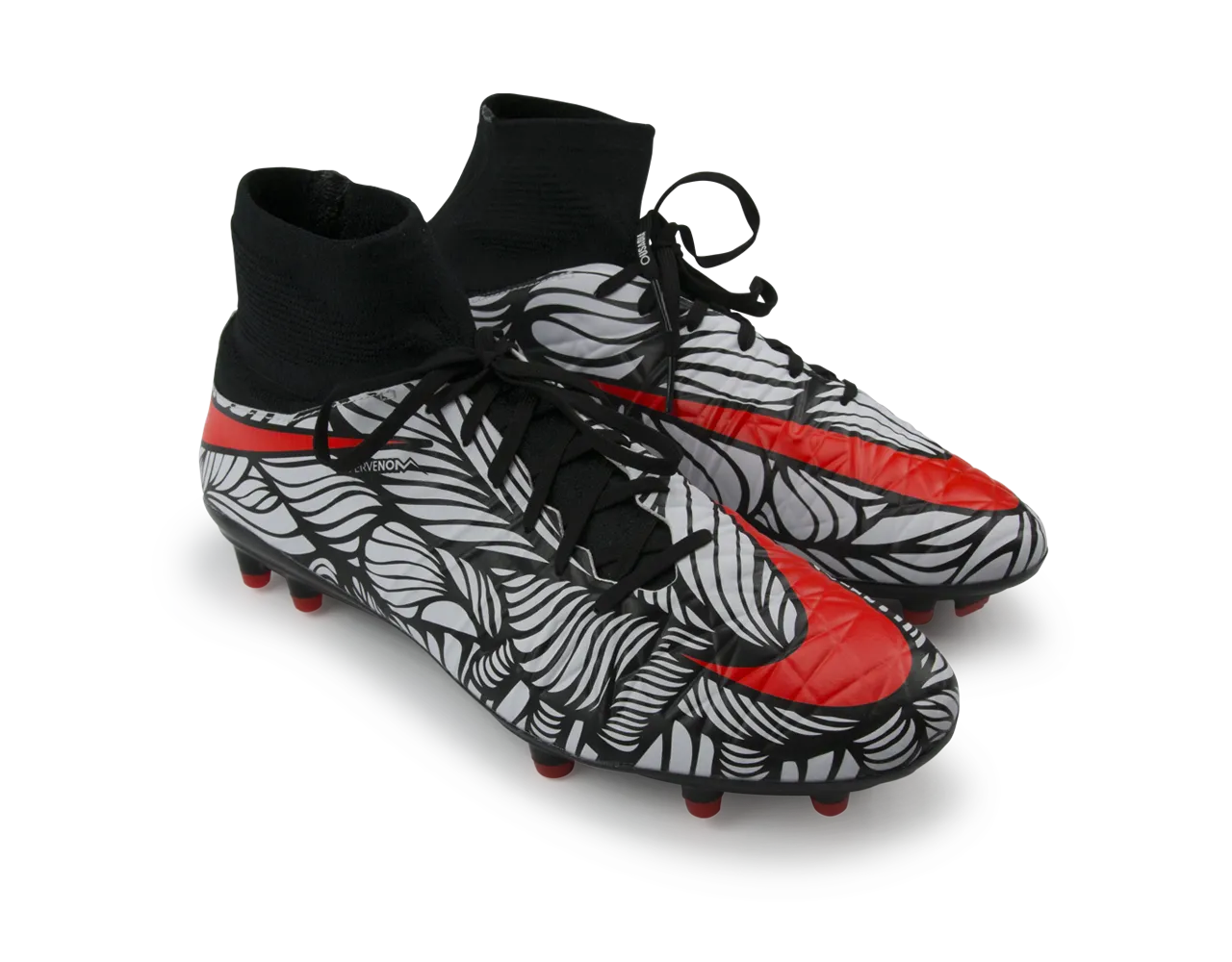 Nike Men's Hypervenom Phatal II DF NJR FG Black/Bright Crimson/White