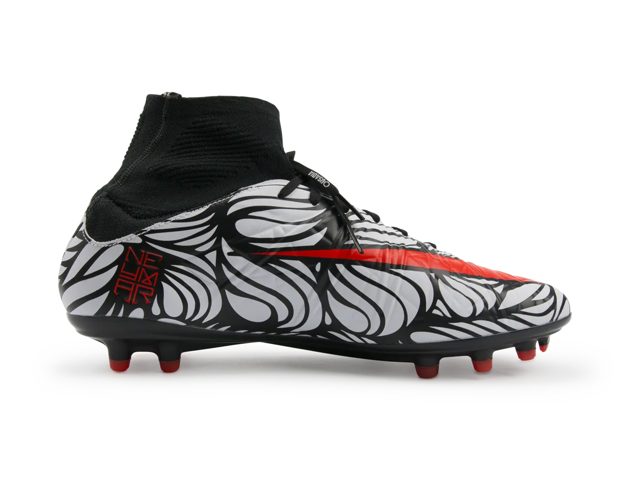 Nike Men's Hypervenom Phatal II DF NJR FG Black/Bright Crimson/White