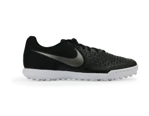 Nike Men's MagistaX Pro Turf Soccer Shoes  Black/Metallic Pewter/White/Green Glow