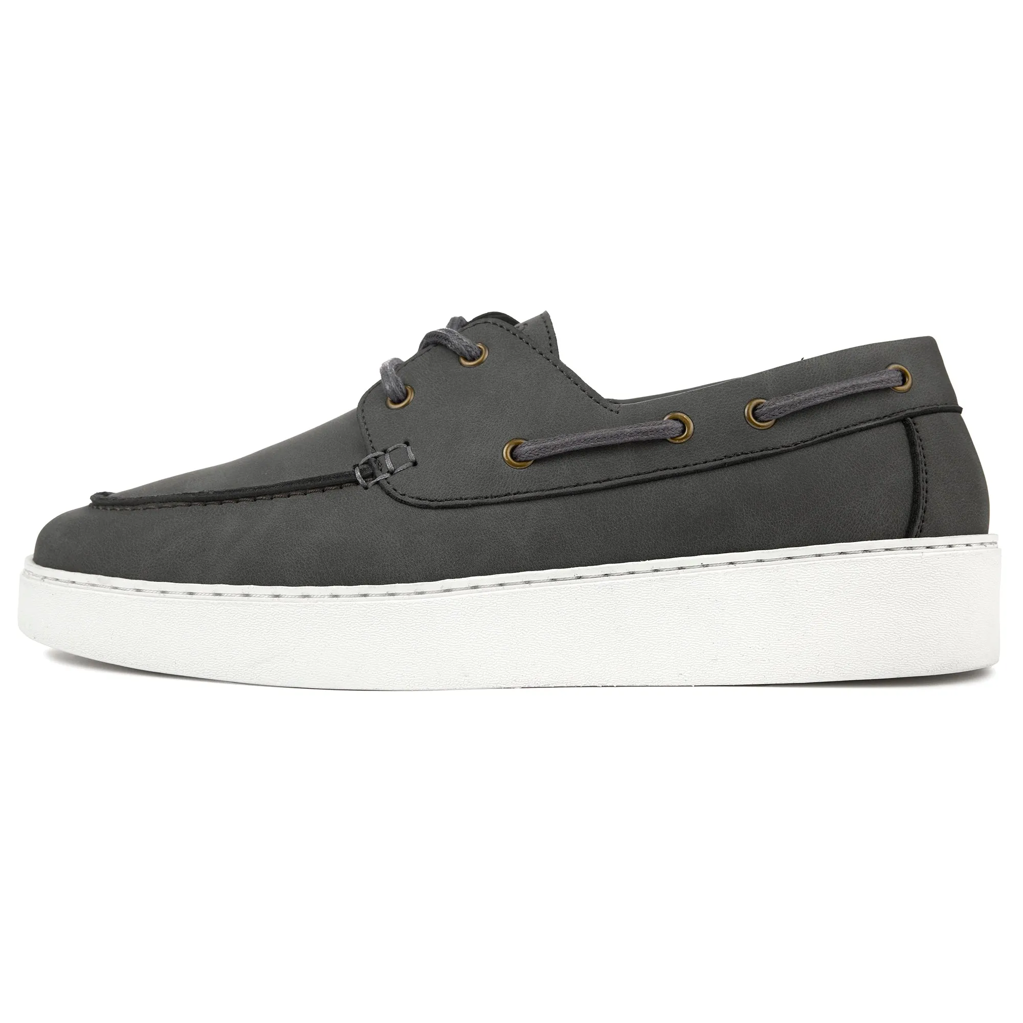Oca Men's Vegan Suede Boat Shoes | Grey