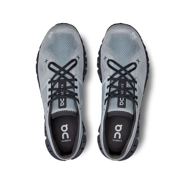 'On Running' Men's Cloud X 3 - Glacier / Iron