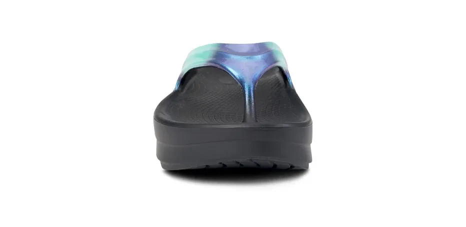 OOFOS Women's OOmega OOlala Luxe Thong - Atlantis
