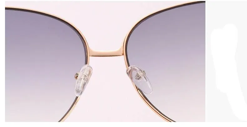 Oversized Square UV400 Women's Designer Sunglasses with Pearl