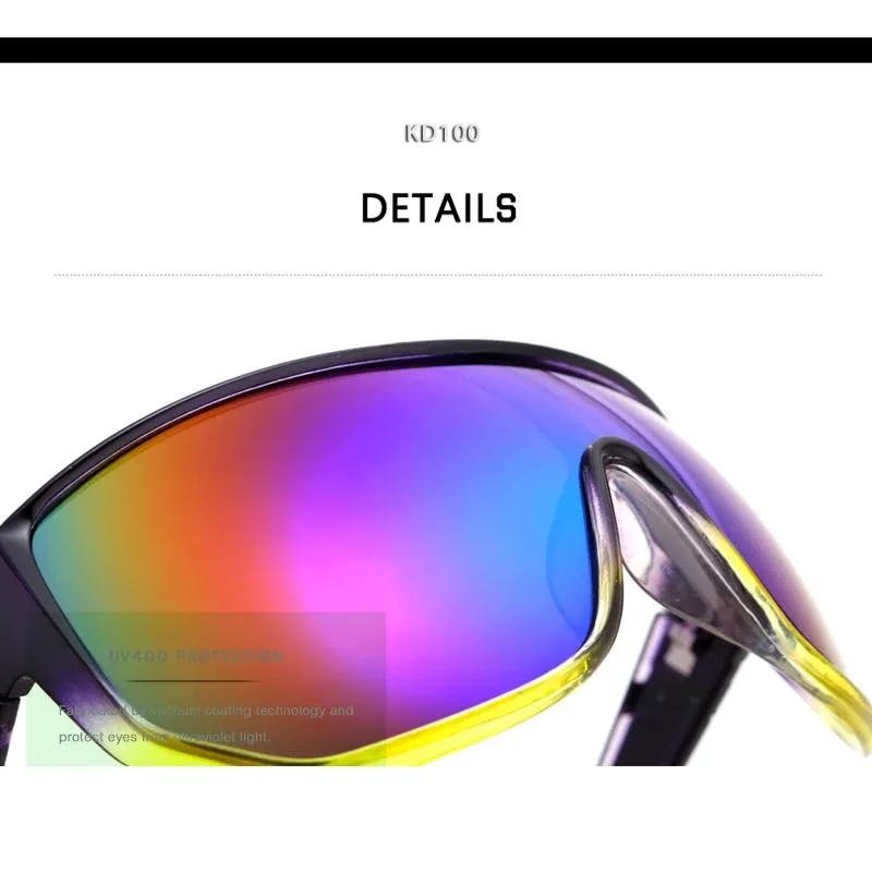 Oversized Unisex Big Shield Anti-Reflective Sunglasses with Designer Box