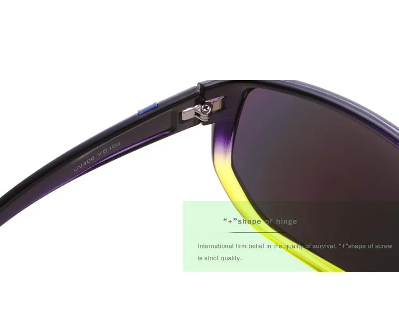 Oversized Unisex Big Shield Anti-Reflective Sunglasses with Designer Box