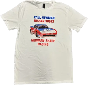 Paul Newman Nissan 300ZX Newman - Sharp Racing Tee- White