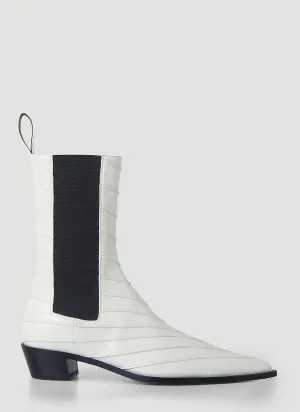 Peter Do Chevron Ankle Boots