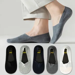 Plus Size Silicone Anti-shedding No Show Socks(5 Pairs)