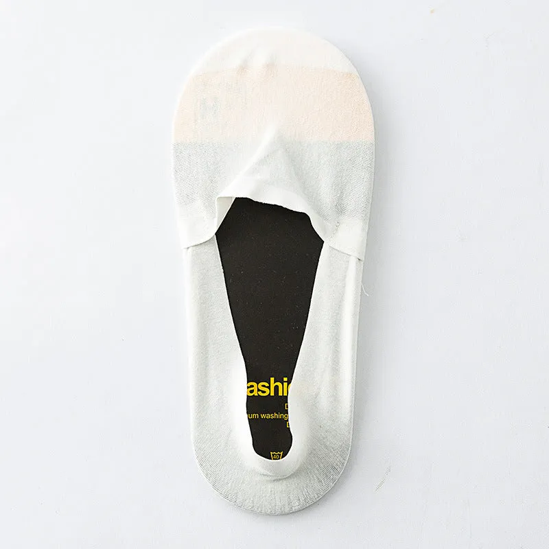 Plus Size Silicone Anti-shedding No Show Socks(5 Pairs)