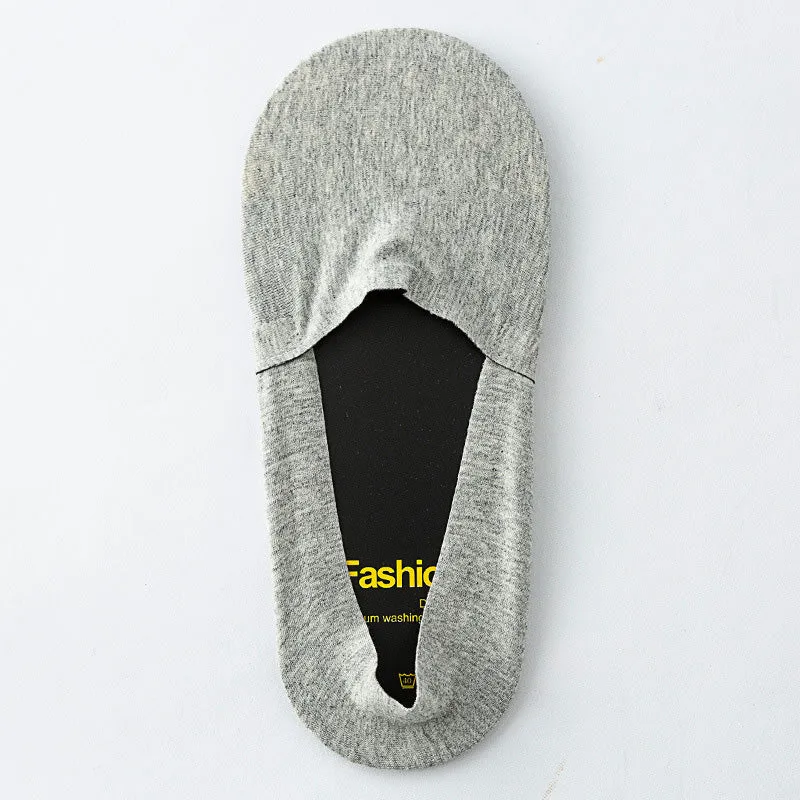 Plus Size Silicone Anti-shedding No Show Socks(5 Pairs)
