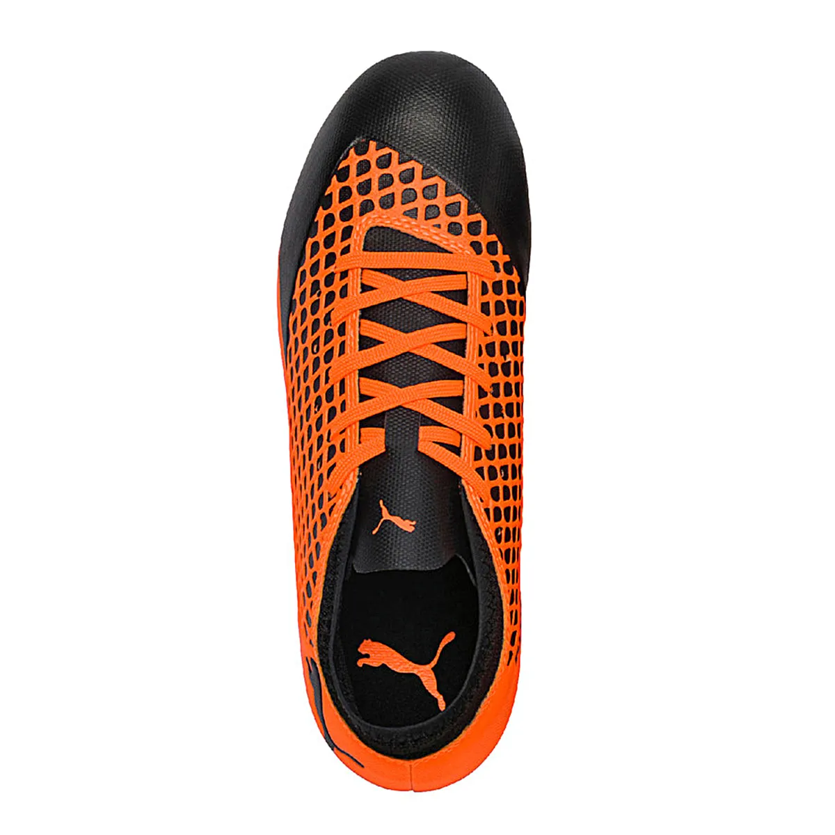 Puma FUTURE 2.4 FG/AG JR Firm Ground Junior Soccer Cleat- Black/Orange