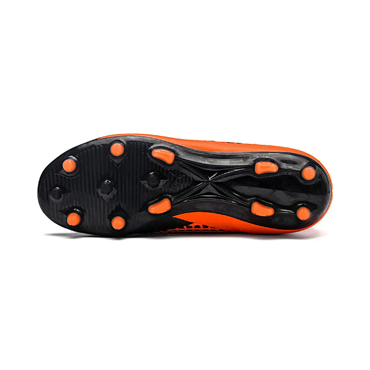 Puma FUTURE 2.4 FG/AG JR Firm Ground Junior Soccer Cleat- Black/Orange