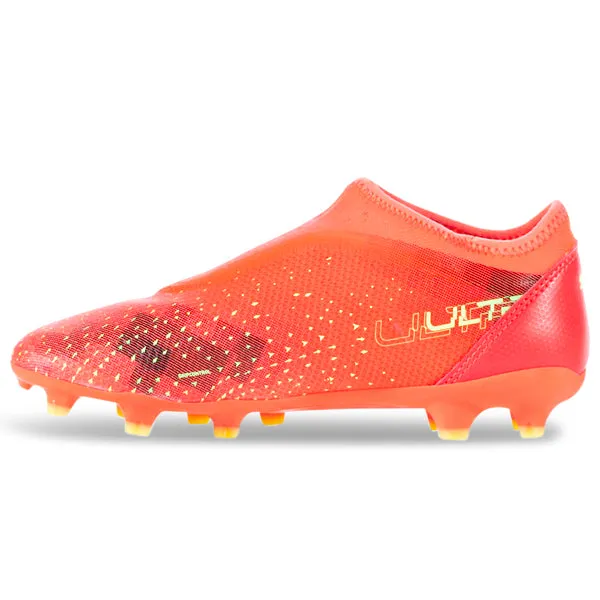 Puma Jr. Ultra Match Laceless FG/AG (Coral/Fizzy Light/Black)