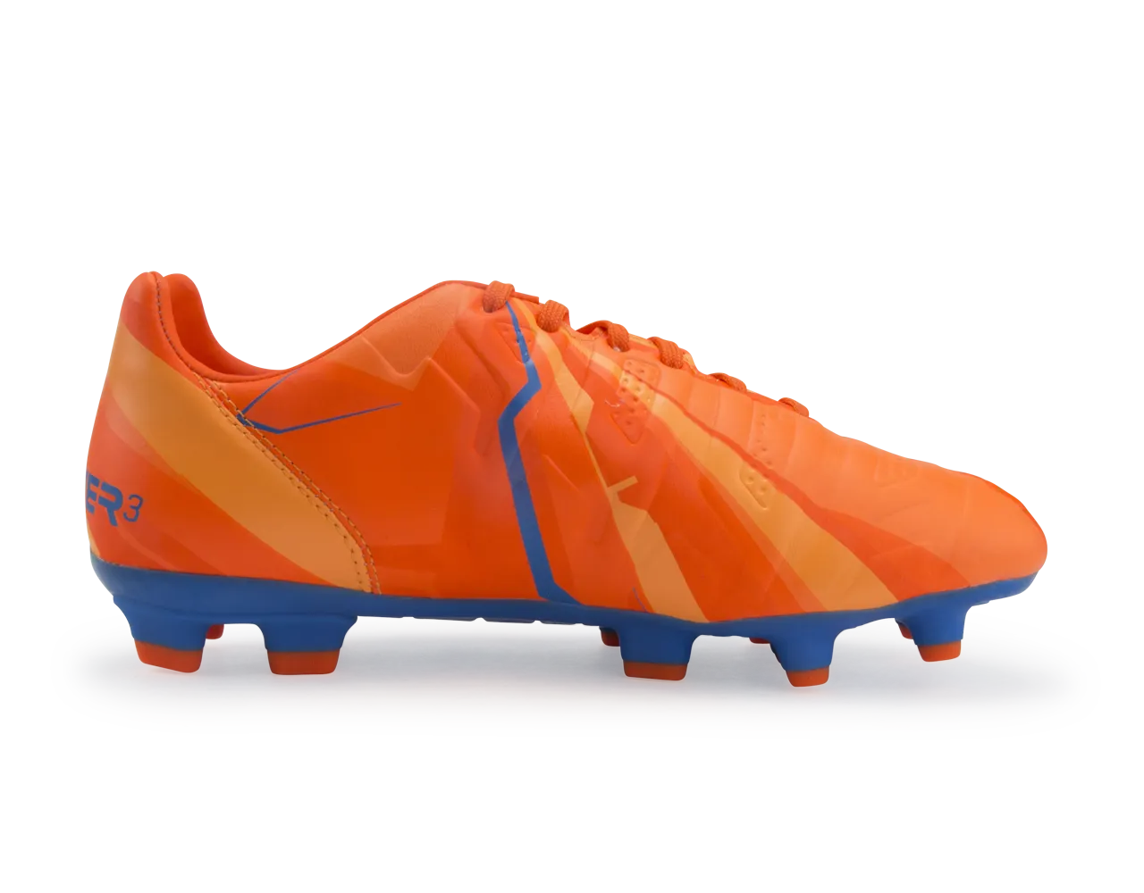 PUMA Kids evoPOWER 3 H2H FG Orange Clown Fish/Electric Blue Lemonade