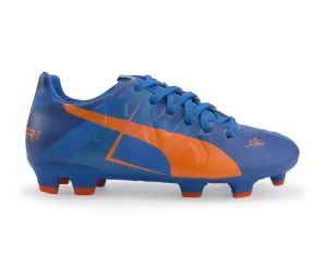 PUMA Kids evoPOWER 3 H2H FG Orange Clown Fish/Electric Blue Lemonade