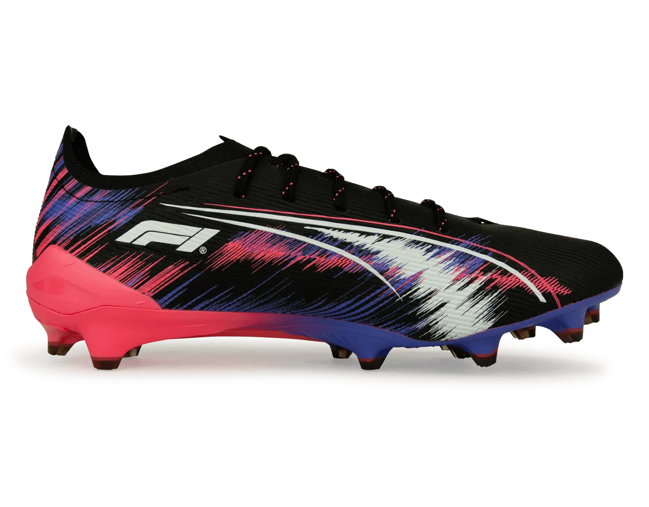 PUMA Men's Ultra 5 Ultimate F1 FG Black/Sunset Glow