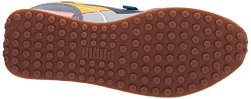 PUMA womens Future Rider Sneaker, China Blue-blue Fog-saffron, 12 US