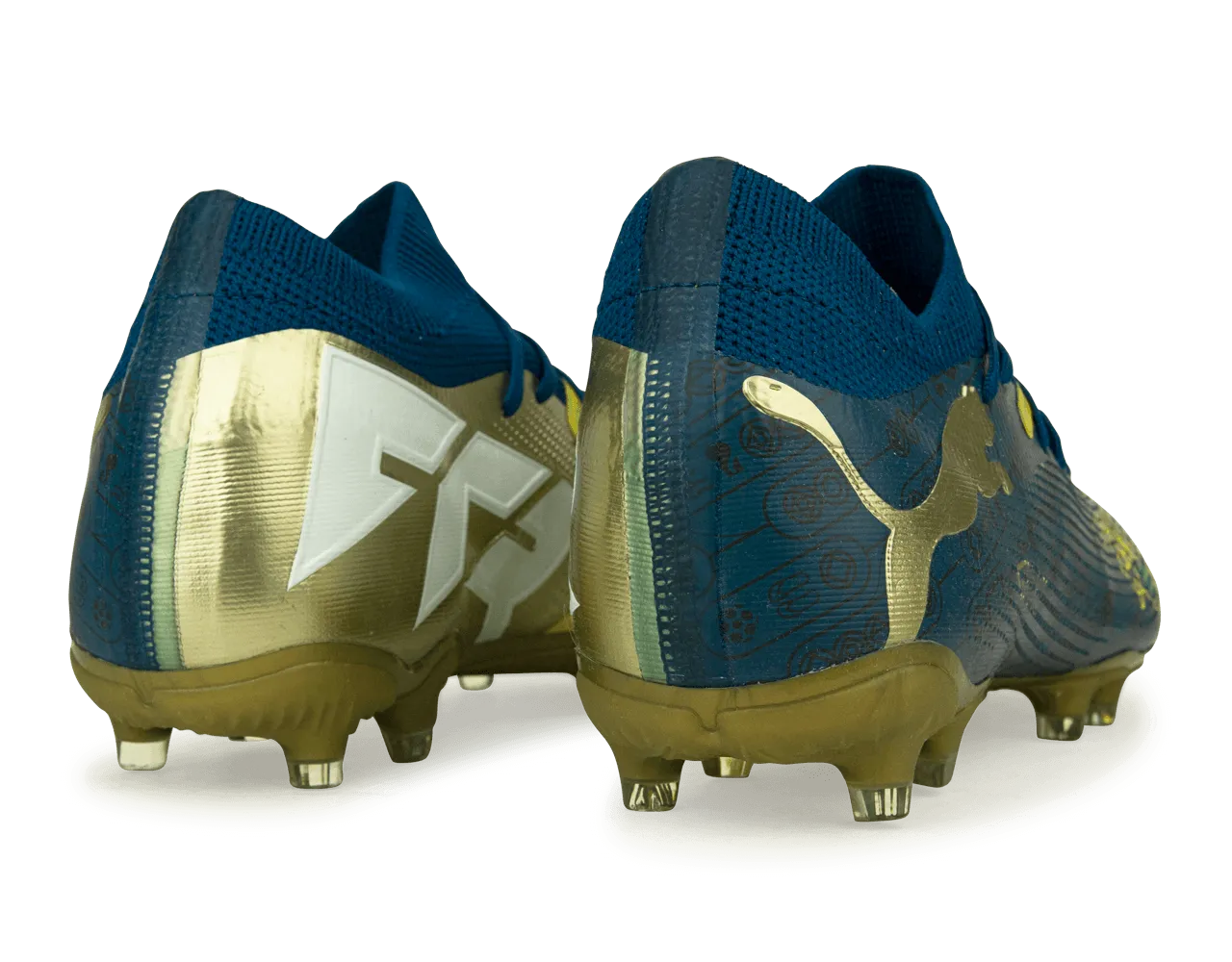 PUMA x Neymar JR Men's Future 7 Match BNA FG/AG Blue/Yellow/Green Gold
