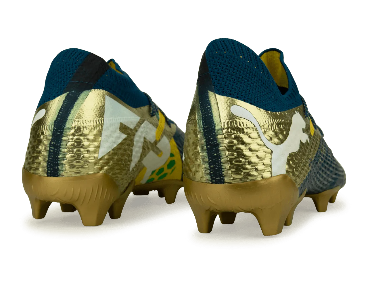 PUMA x Neymar JR Men's Future 7 Ultimate BNA FG/AG Blue/Yellow/Green Gold