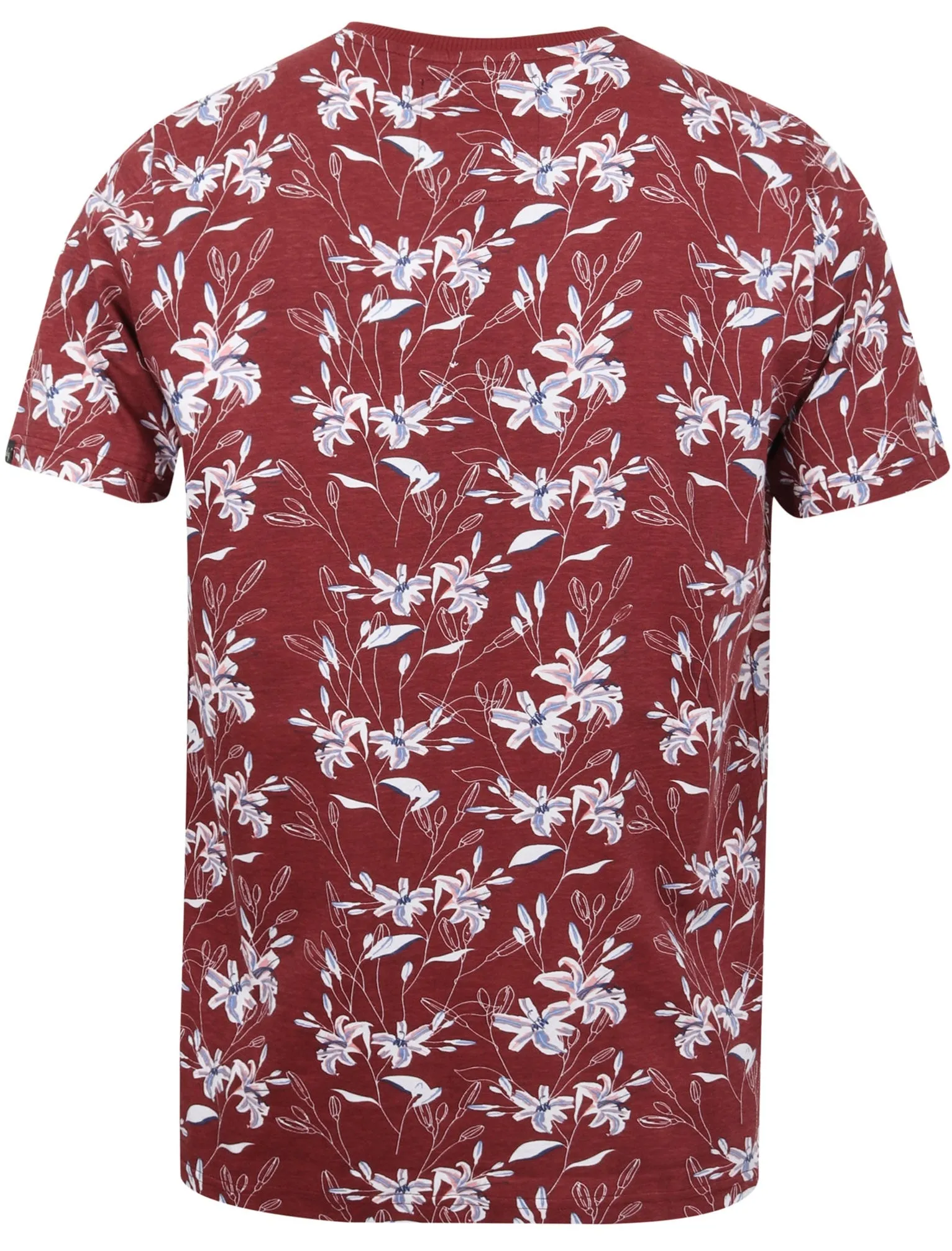 Punakaiki Floral Print Cotton T-Shirt In Sun Dried Tomato - Tokyo Laundry