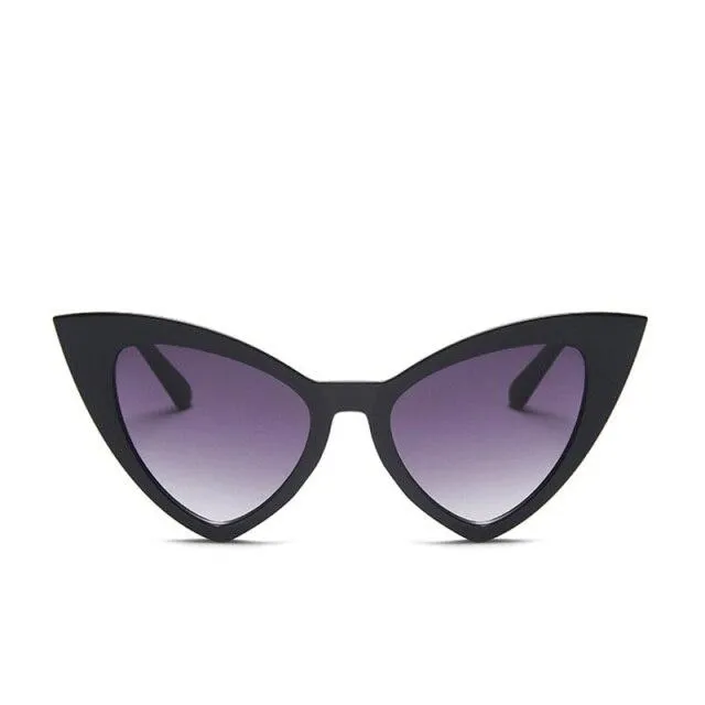 Retro Vintage Style Sexy Triangle Cat Eye Sunglasses for Women