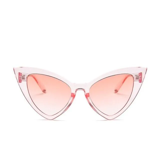 Retro Vintage Style Sexy Triangle Cat Eye Sunglasses for Women