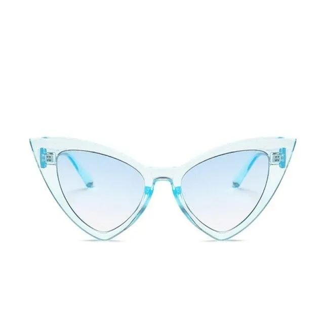 Retro Vintage Style Sexy Triangle Cat Eye Sunglasses for Women