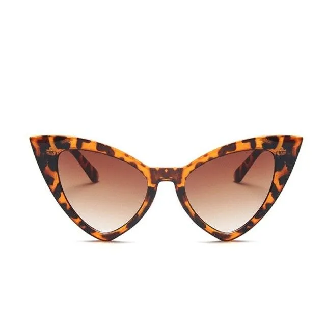 Retro Vintage Style Sexy Triangle Cat Eye Sunglasses for Women