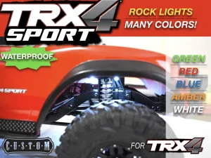 ROCK Lights Kit For TRX4 SPORT Traxxas Waterproof Full Kit by Polo Creations Rc