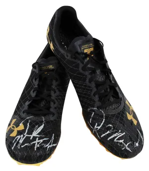 Seahawks DK Metcalf Personally Owned & Signed Under Armour Track Shoes BAS Wit