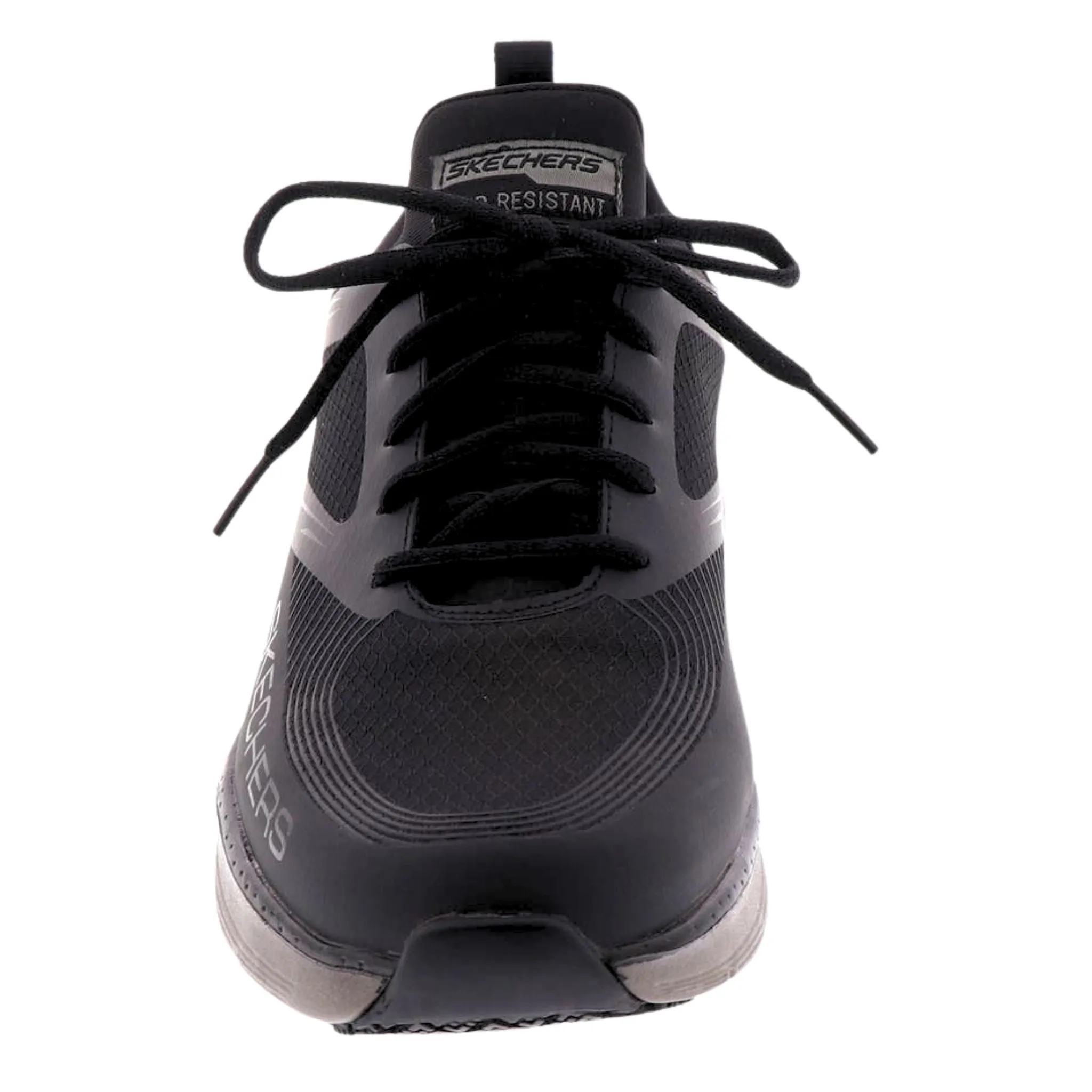 Skechers Men's 200149 Arch Fit Brayley Black Gray Slip Resistant Work Shoes