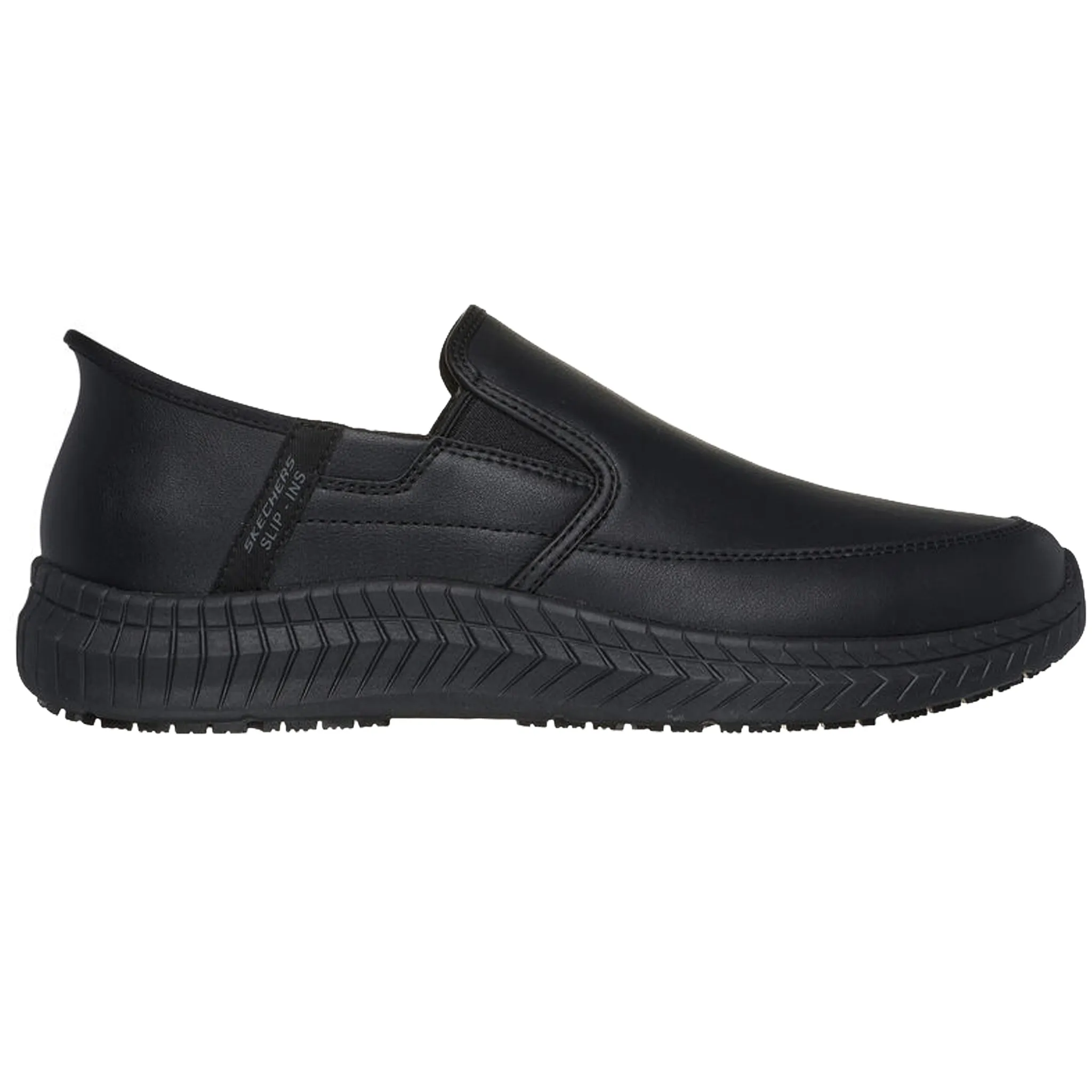 Skechers Men's 200249 Russom Black Slip-ins Work Shoes