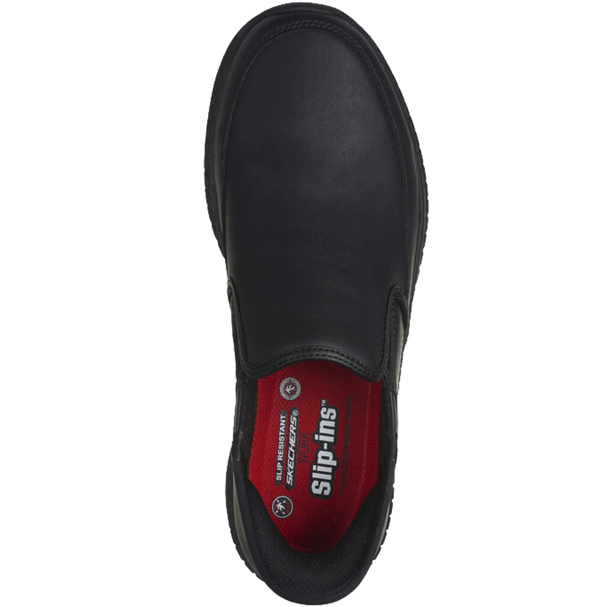 Skechers Men's 200249 Russom Black Slip-ins Work Shoes